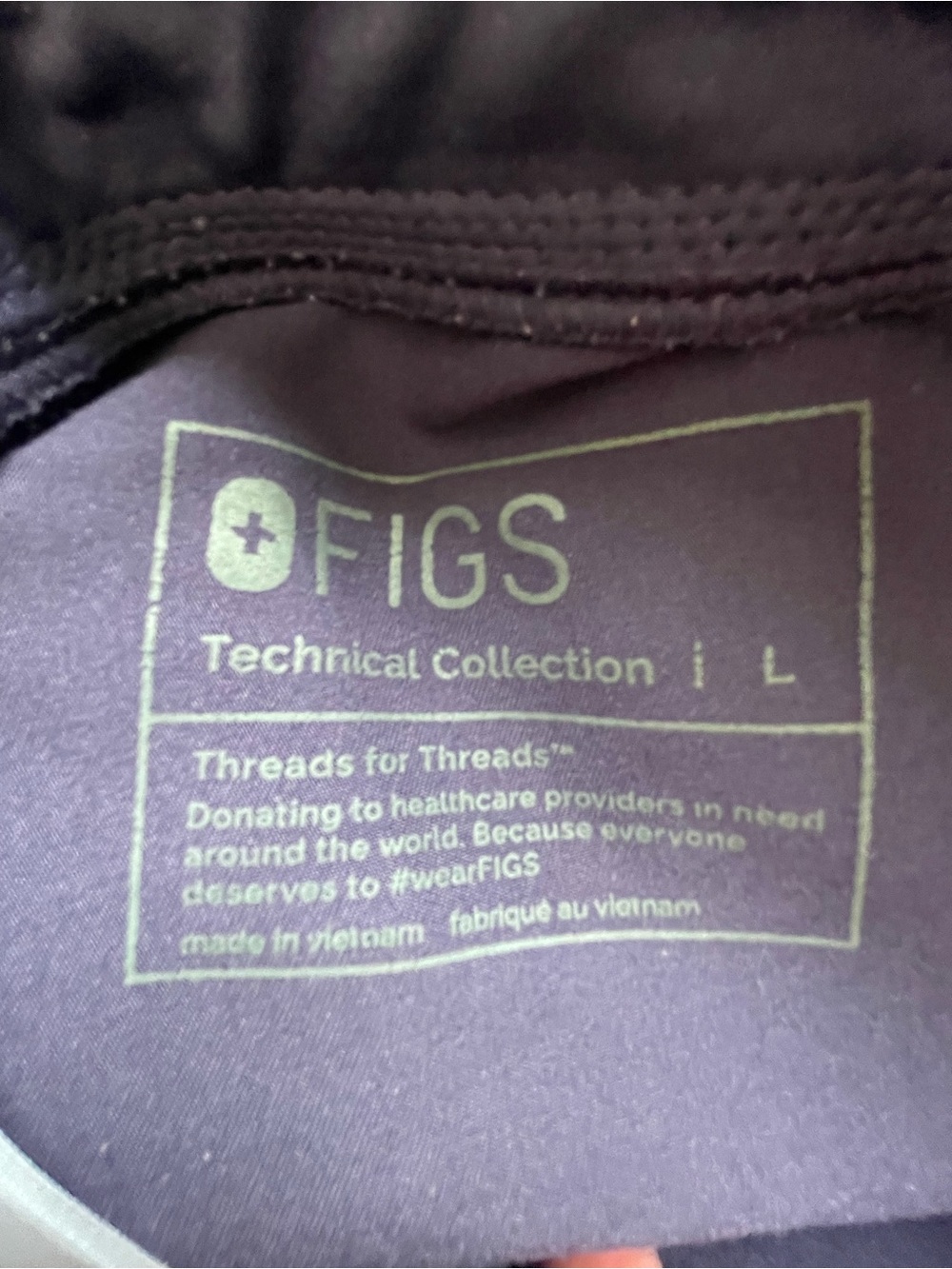 FIGS Women’s Purple Jogger Scrub Pants Cargo Pocket Sz Large - Picture 4 of 5